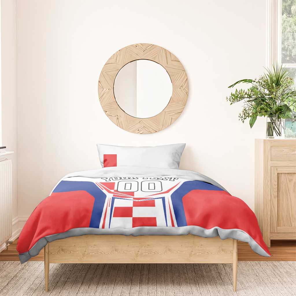 Custom Croatia Checkerboard Bedding Set Simple Style - Wonder Print Shop