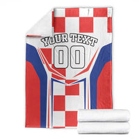 Custom Croatia Checkerboard Blanket Simple Style