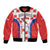 Custom Croatia Checkerboard Bomber Jacket Simple Style - Wonder Print Shop