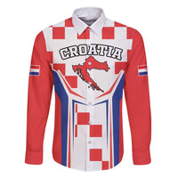 Custom Croatia Checkerboard Family Matching Long Sleeve Bodycon Dress and Hawaiian Shirt Simple Style - Wonder Print Shop