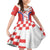 Custom Croatia Checkerboard Family Matching Mermaid Dress and Hawaiian Shirt Simple Style - Wonder Print Shop
