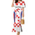 Custom Croatia Checkerboard Family Matching Mermaid Dress and Hawaiian Shirt Simple Style - Wonder Print Shop