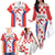 Custom Croatia Checkerboard Family Matching Off The Shoulder Long Sleeve Dress and Hawaiian Shirt Simple Style - Wonder Print Shop