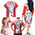 Custom Croatia Checkerboard Family Matching Off The Shoulder Long Sleeve Dress and Hawaiian Shirt Simple Style - Wonder Print Shop