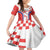 Custom Croatia Checkerboard Family Matching Off Shoulder Maxi Dress and Hawaiian Shirt Simple Style - Wonder Print Shop