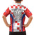 Custom Croatia Checkerboard Family Matching Off Shoulder Short Dress and Hawaiian Shirt Simple Style - Wonder Print Shop