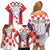 Custom Croatia Checkerboard Family Matching Off Shoulder Short Dress and Hawaiian Shirt Simple Style - Wonder Print Shop