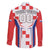 Custom Croatia Checkerboard Family Matching Off Shoulder Short Dress and Hawaiian Shirt Simple Style - Wonder Print Shop