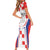 Custom Croatia Checkerboard Family Matching Short Sleeve Bodycon Dress and Hawaiian Shirt Simple Style - Wonder Print Shop