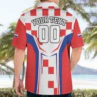 Custom Croatia Checkerboard Hawaiian Shirt Simple Style - Wonder Print Shop