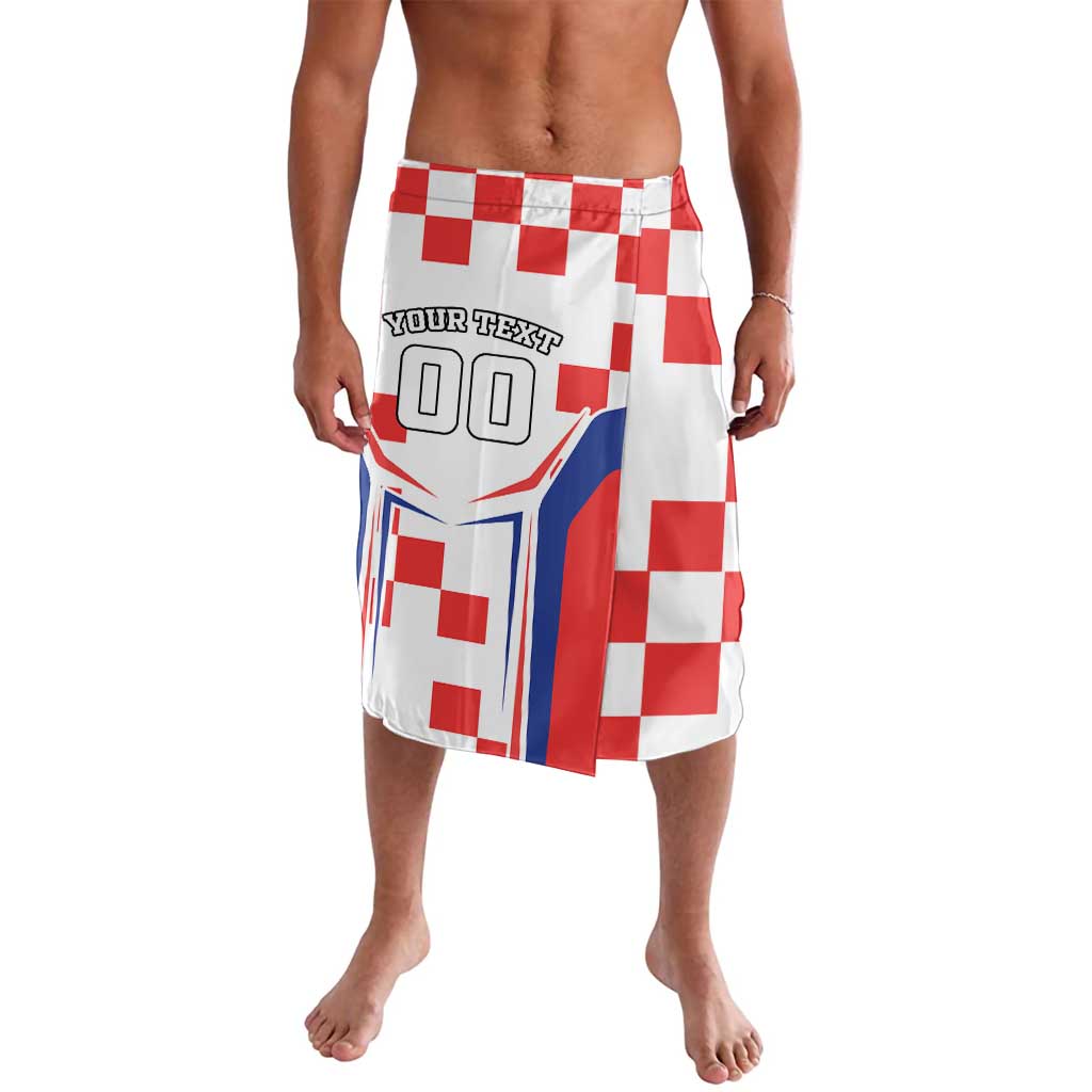 Custom Croatia Checkerboard Lavalava Simple Style - Wonder Print Shop