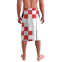 Custom Croatia Checkerboard Lavalava Simple Style - Wonder Print Shop