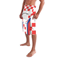 Custom Croatia Checkerboard Lavalava Simple Style - Wonder Print Shop