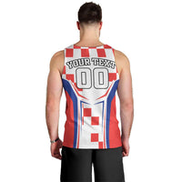 Custom Croatia Checkerboard Men Tank Top Simple Style - Wonder Print Shop