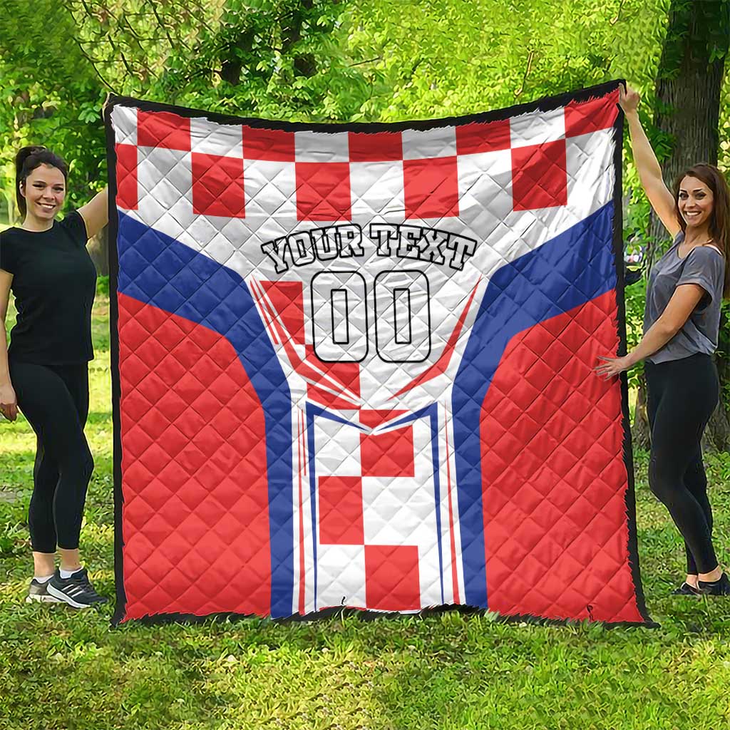 Custom Croatia Checkerboard Quilt Simple Style - Wonder Print Shop