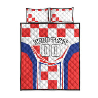 Custom Croatia Checkerboard Quilt Bed Set Simple Style - Wonder Print Shop