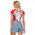 Custom Croatia Checkerboard Raglan Cropped T Shirt Simple Style - Wonder Print Shop