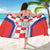 Custom Croatia Checkerboard Sarong Simple Style - Wonder Print Shop