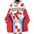 Custom Croatia Checkerboard Wearable Blanket Hoodie Simple Style - Wonder Print Shop