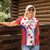 Custom Croatia Checkerboard Women Polo Shirt Simple Style - Wonder Print Shop
