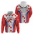 Custom Croatia Checkerboard Zip Hoodie Simple Style - Wonder Print Shop
