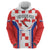 Custom Croatia Checkerboard Zip Hoodie Simple Style - Wonder Print Shop