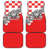 Personalized Croatia Leopard Heads Car Mats With Iris - Wonder Print Shop