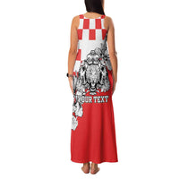 Personalized Croatia Leopard Heads Family Matching Tank Maxi Dress and Hawaiian Shirt With Iris - Wonder Print Shop