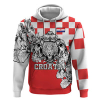 Personalized Croatia Leopard Heads Hoodie With Iris - Wonder Print Shop