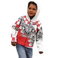 Personalized Croatia Leopard Heads Kid Hoodie With Iris - Wonder Print Shop