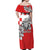 Personalized Croatia Leopard Heads Off Shoulder Maxi Dress With Iris - Wonder Print Shop