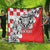 Personalized Croatia Leopard Heads Quilt With Iris - Wonder Print Shop