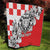 Personalized Croatia Leopard Heads Quilt With Iris - Wonder Print Shop