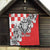 Personalized Croatia Leopard Heads Quilt With Iris - Wonder Print Shop
