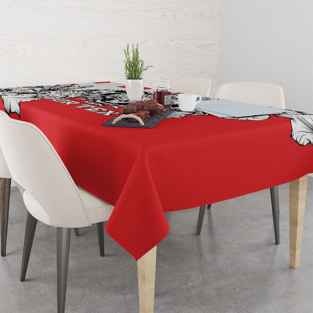 Personalized Croatia Leopard Heads Tablecloth With Iris - Wonder Print Shop