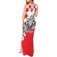 Personalized Croatia Leopard Heads Tank Maxi Dress With Iris - Wonder Print Shop