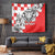 Personalized Croatia Leopard Heads Tapestry With Iris - Wonder Print Shop