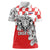 Personalized Croatia Leopard Heads Women Polo Shirt With Iris - Wonder Print Shop