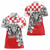 Personalized Croatia Leopard Heads Women Polo Shirt With Iris - Wonder Print Shop