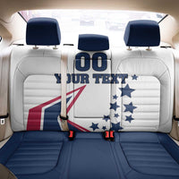 Custom USA Summer Sport 2024 Back Car Seat Cover Eiffel Tower 2024 - Wonder Print Shop