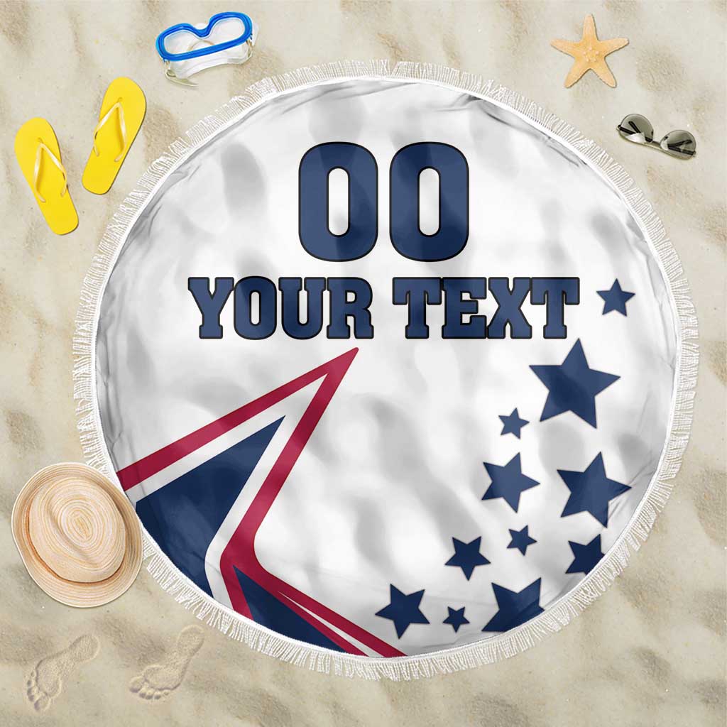 Custom USA Summer Sport 2024 Beach Blanket Eiffel Tower 2024 - Wonder Print Shop