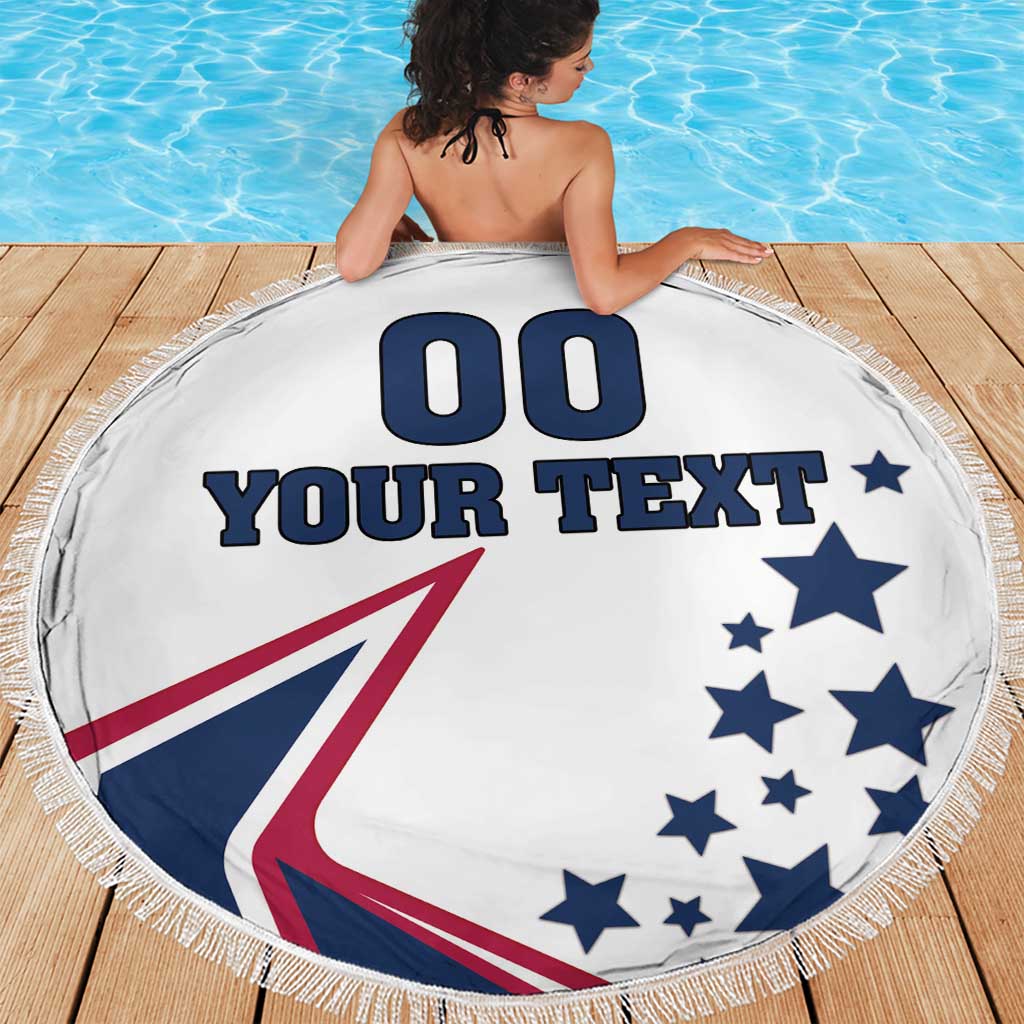 Custom USA Summer Sport 2024 Beach Blanket Eiffel Tower 2024 - Wonder Print Shop