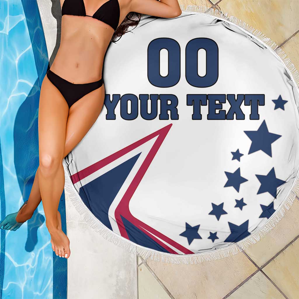 Custom USA Summer Sport 2024 Beach Blanket Eiffel Tower 2024 - Wonder Print Shop