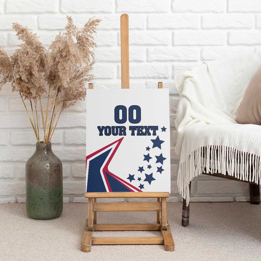 Custom USA Summer Sport 2024 Canvas Wall Art Eiffel Tower 2024 - Wonder Print Shop