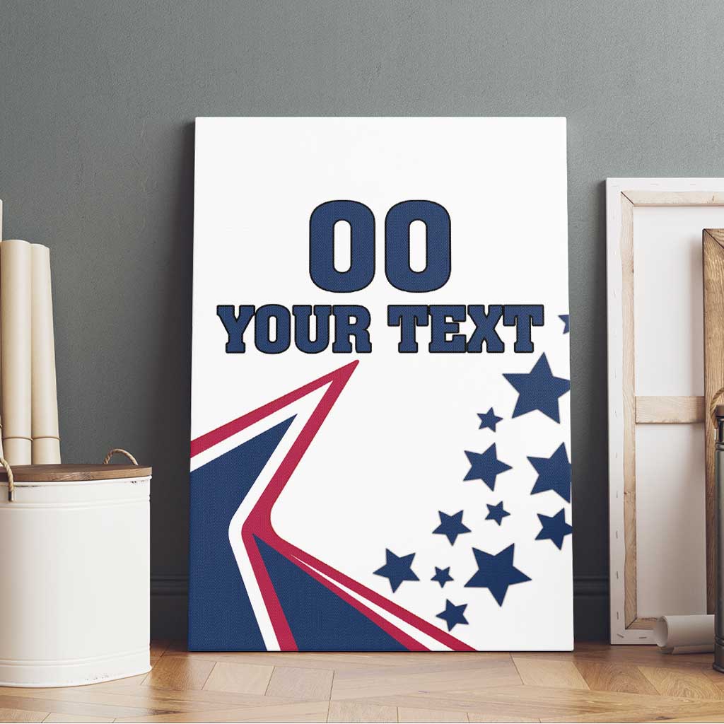 Custom USA Summer Sport 2024 Canvas Wall Art Eiffel Tower 2024 - Wonder Print Shop