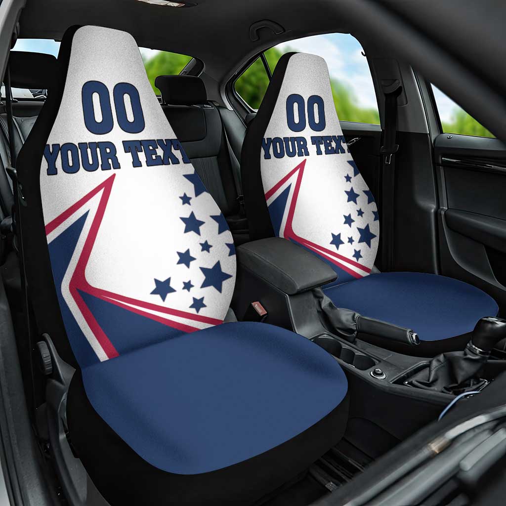 Custom USA Summer Sport 2024 Car Seat Cover Eiffel Tower 2024 - Wonder Print Shop