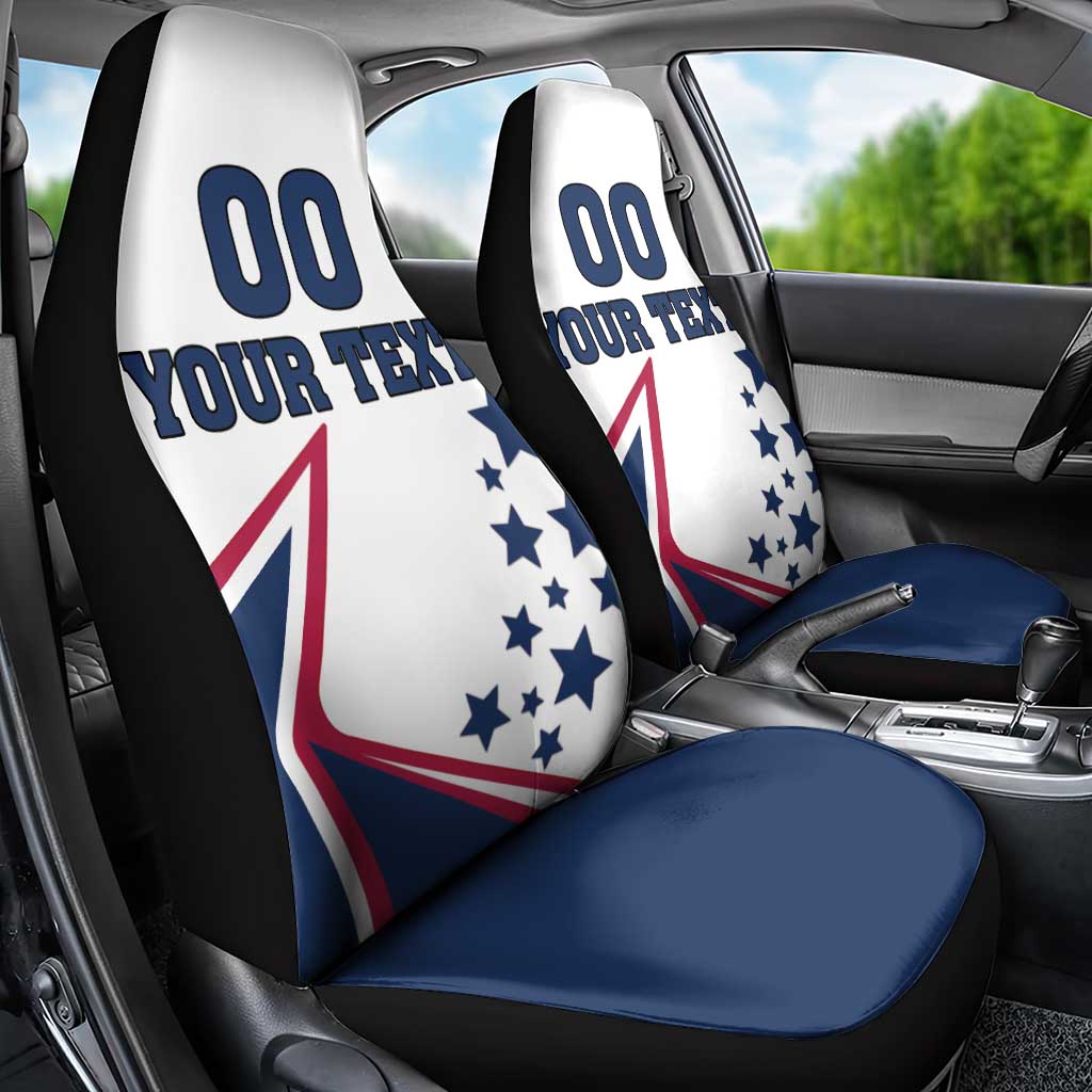 Custom USA Summer Sport 2024 Car Seat Cover Eiffel Tower 2024 - Wonder Print Shop