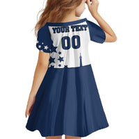 Custom USA Summer Sport 2024 Family Matching Off The Shoulder Long Sleeve Dress and Hawaiian Shirt Eiffel Tower 2024 - Wonder Print Shop