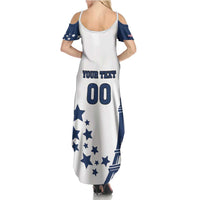 Custom USA Summer Sport 2024 Family Matching Summer Maxi Dress and Hawaiian Shirt Eiffel Tower 2024 - Wonder Print Shop