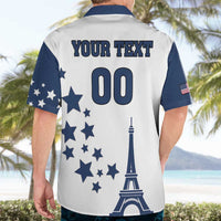 Custom USA Summer Sport 2024 Hawaiian Shirt Eiffel Tower 2024 - Wonder Print Shop